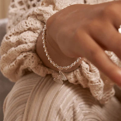 GOLD DIDI SPARKLE BUTTERFLY CHLOBO BRACELET