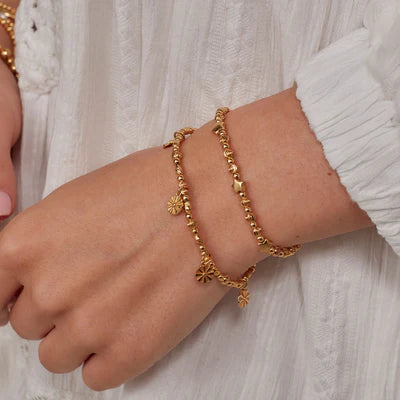 GOLD MULTI INSET STAR CHLOBO BRACELET