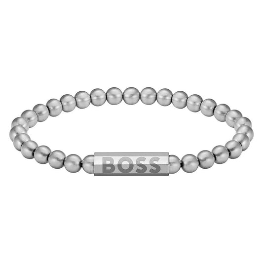 BOSS BEADED SPHERE STAINLESS STEEL BRACELET
