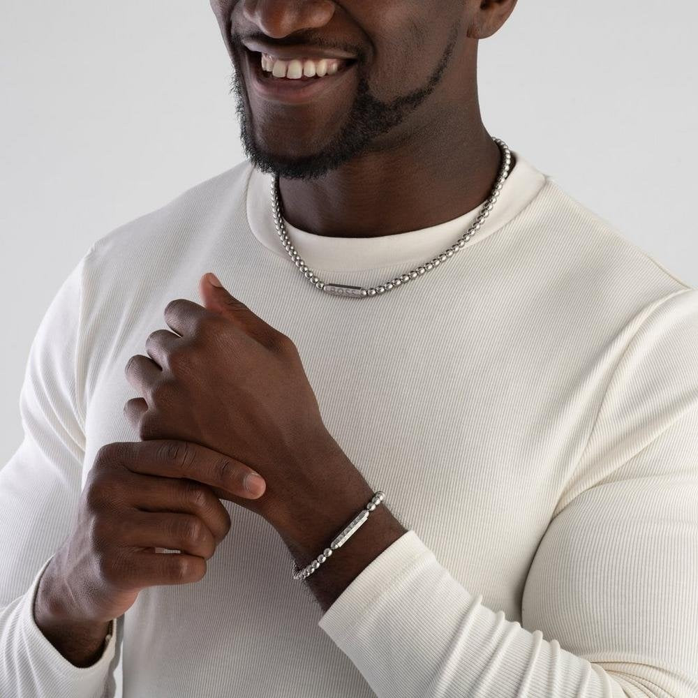 BOSS BEADED SPHERE STAINLESS STEEL CHAIN