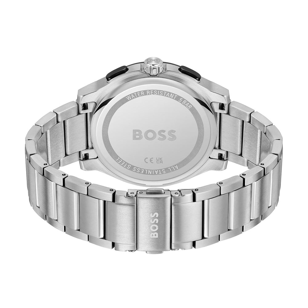 BOSS MEN'S PEAK 2.0 CHRONOGRAPH NAVY DIAL STAINLESS STEEL WATCH