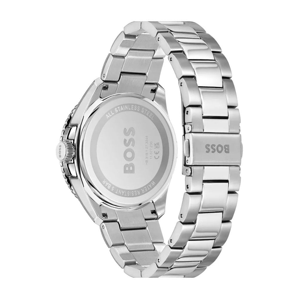 BOSS MEN'S RUNNER BLACK DIAL STAINLESS STEEL WATCH