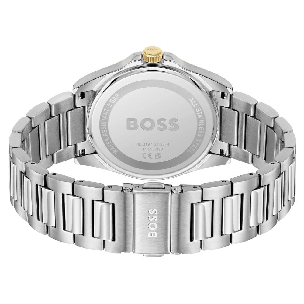 BOSS MEN'S STRIKE GREEN DIAL STAINLESS STEEL WATCH