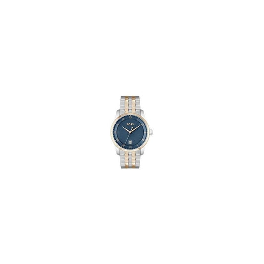BOSS Men's Principle Bracelet Strap Watch, Silver/Gold