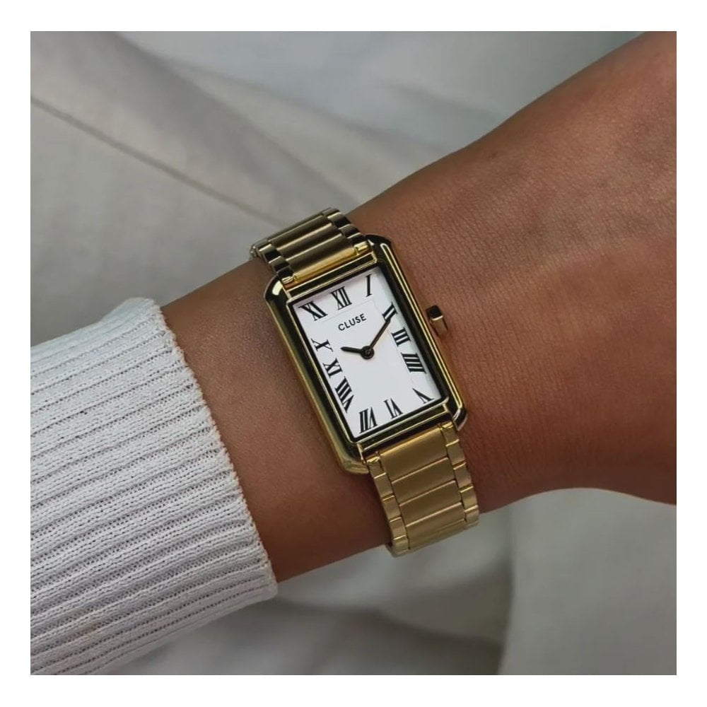 Belisenna, White Dial, Ladies Gold Stainless Steel Watch