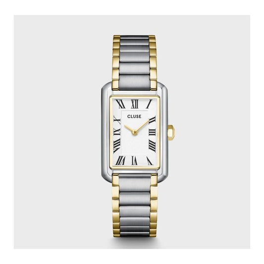 Belisenna,White Dial, Ladies Two-Tined Stainless Steel Watch