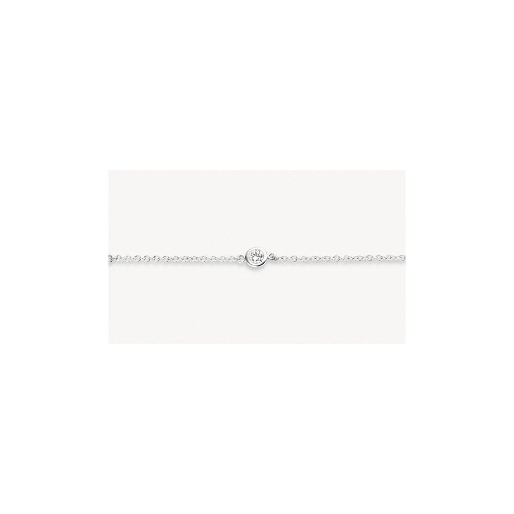 Blush 14k White Gold with Zirconia Bracelet 