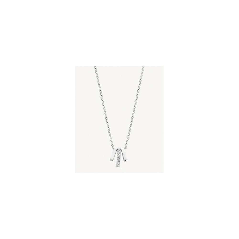 Blush 14k White Gold with Zirconia Necklace