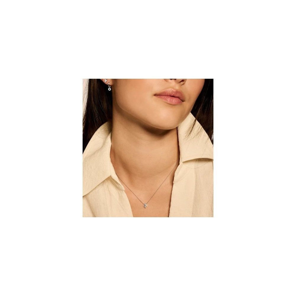 Blush 14k White Gold with Zirconia Necklace