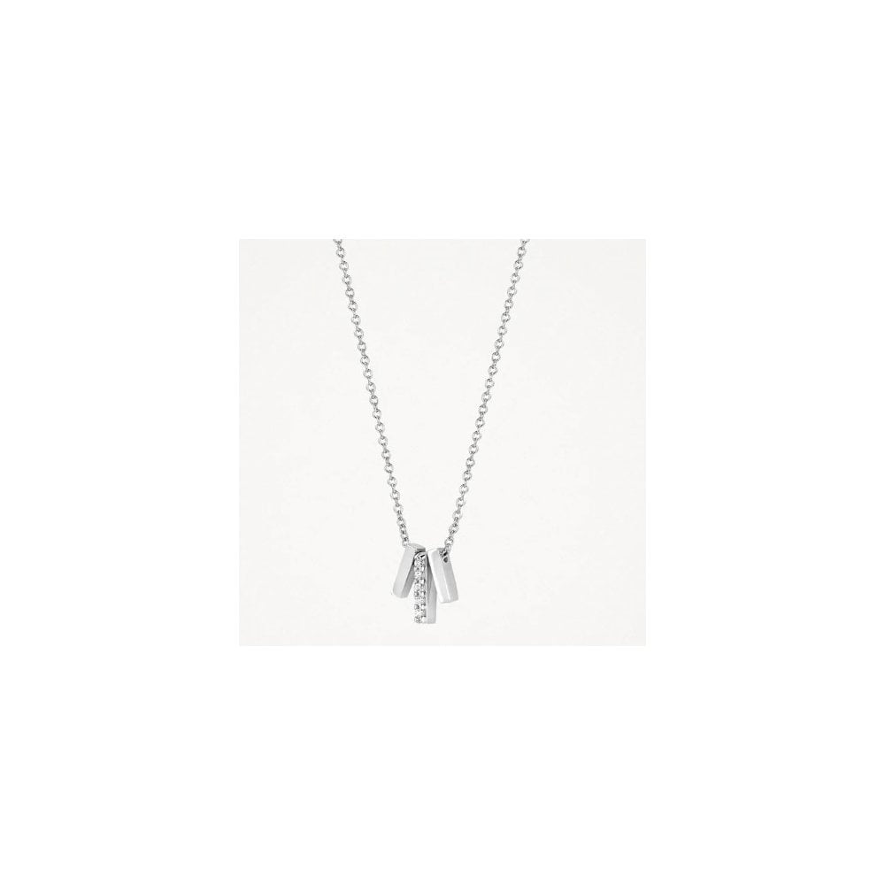 Blush 14k White Gold with Zirconia Necklace