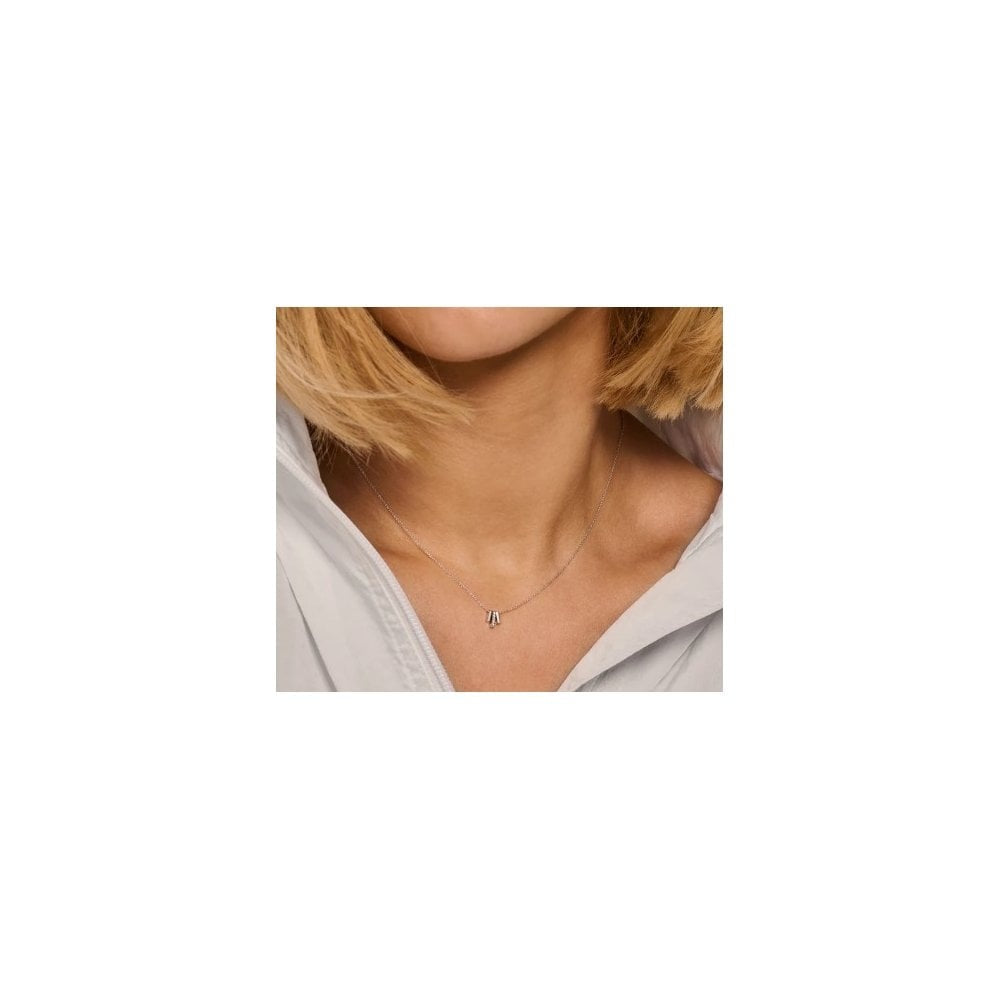 Blush 14k White Gold with Zirconia Necklace