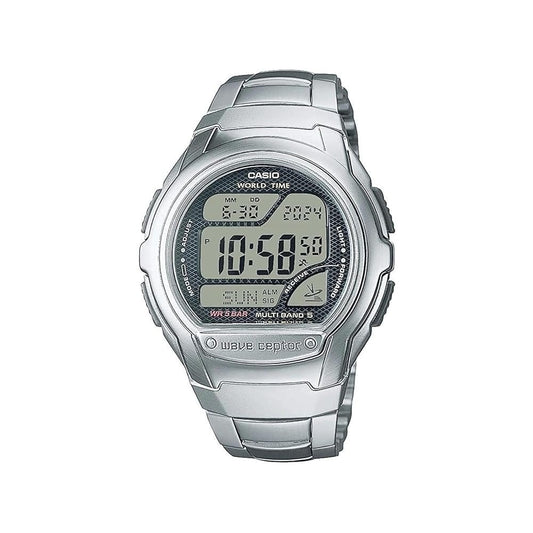 CASIO GENTS STAINLESS STEEL RADIO CONTROL WAVE CAPTOR WATCH