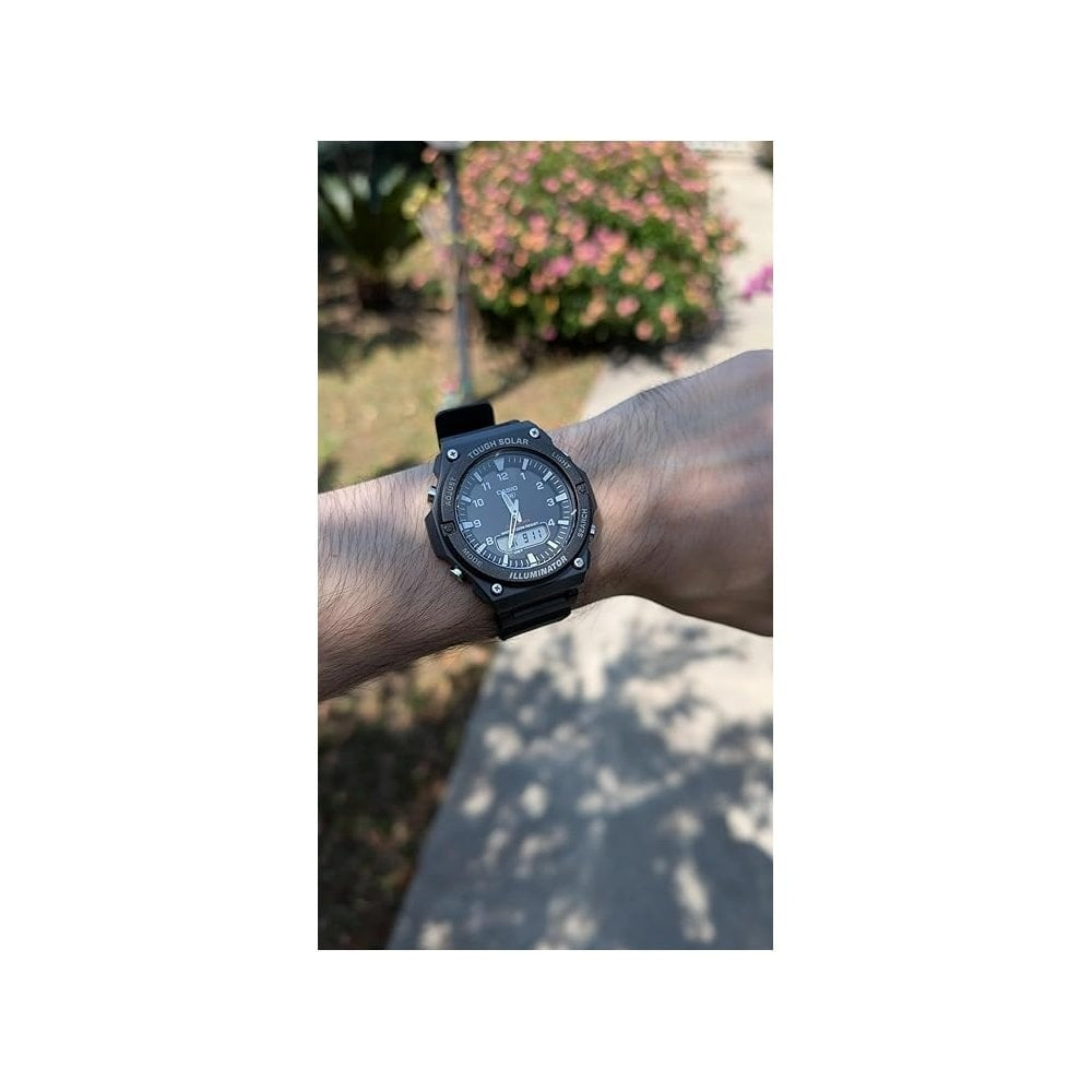 CASIO TOUGH SOLAR BLACK SILICONE WATCH