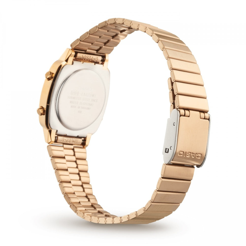 CASIO VINTAGE COLLECTION GOLD DIGITAL LADIES WATCH 