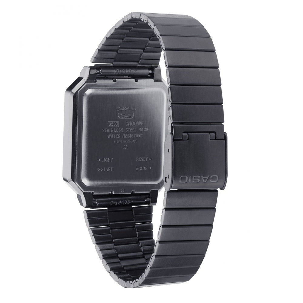 CASIO VINTAGE COLLECTION GREY PLATED STAINLESS STEEL WATCH