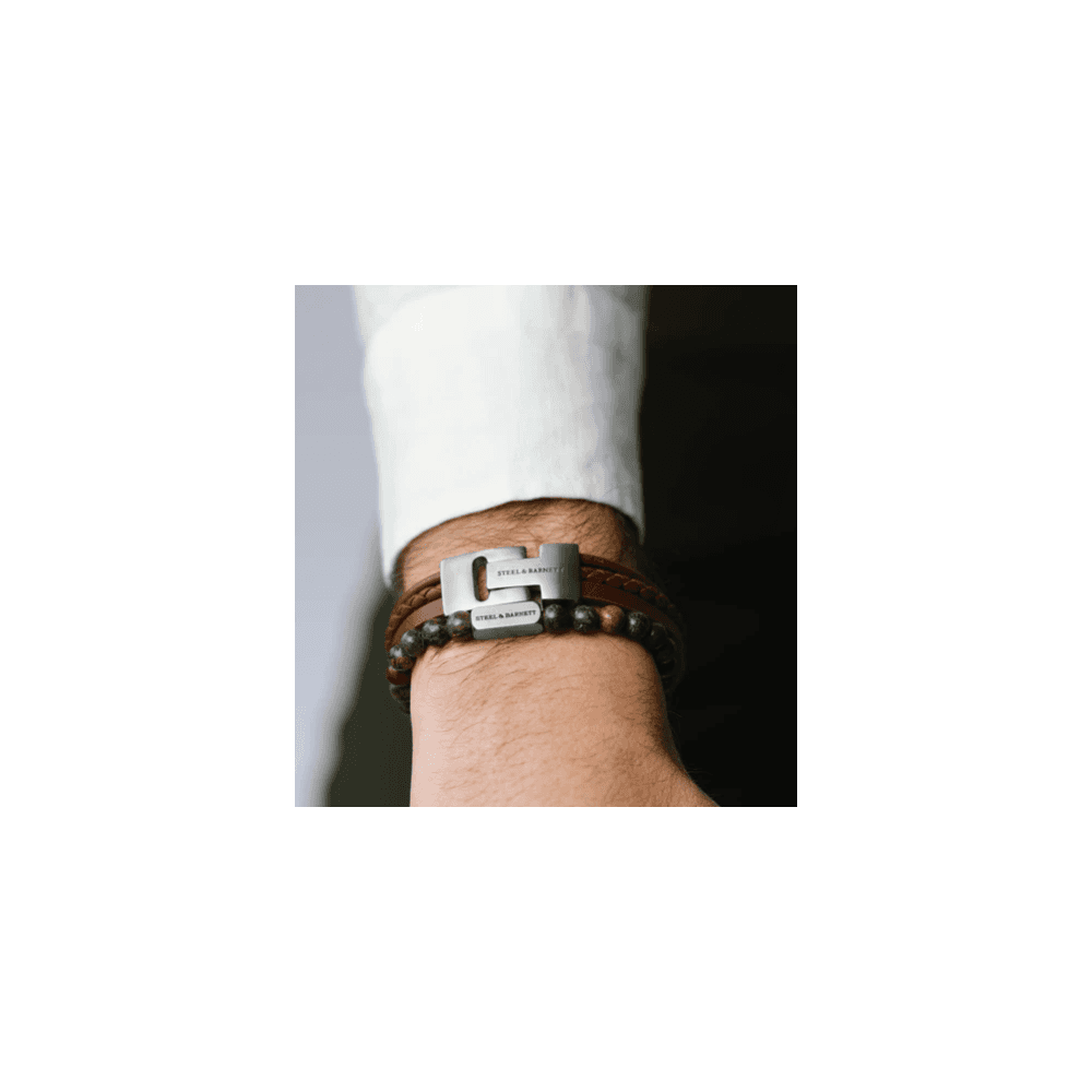CASUAL COLE LIGHT BROWN LEATHER BRACELET