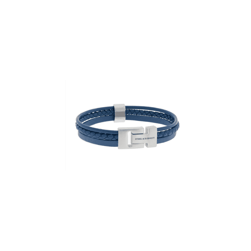 CASUAL COLE NAVY LEATHER BRACELET