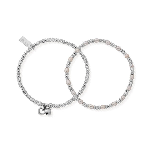 CHLOBO CHILDRENS FOREVER LOVE SET OF 2 BRACELETS