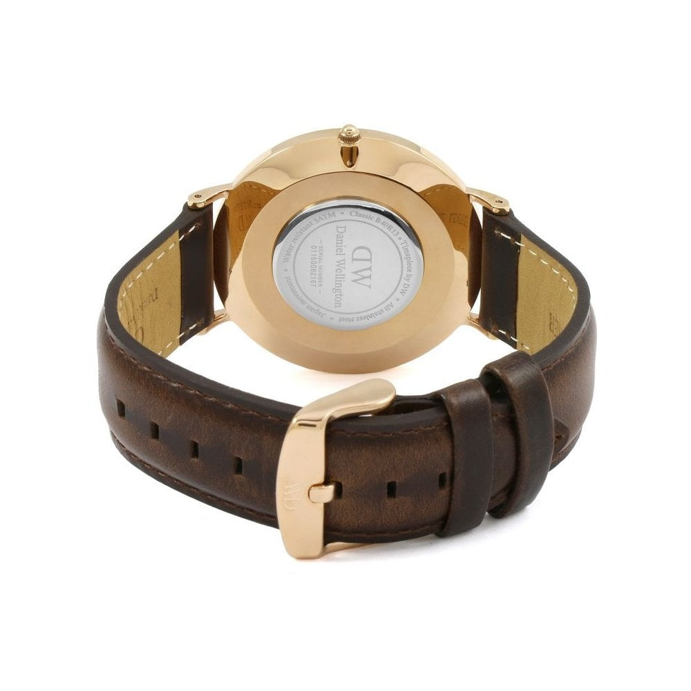 CLASSIC 40MM BRISTOL ROSE GOLD STAINLESS STEEL WATCH WITH BLACK DIAL