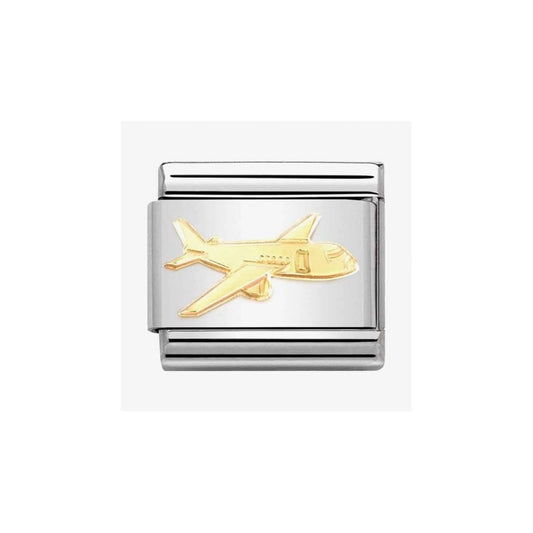 CLASSIC Composable Gold Aeroplane Charm