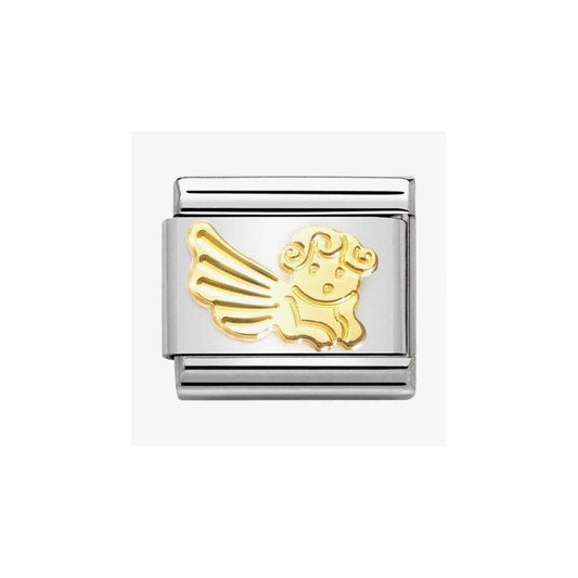 CLASSIC Composable Gold Coated Angel Charm 