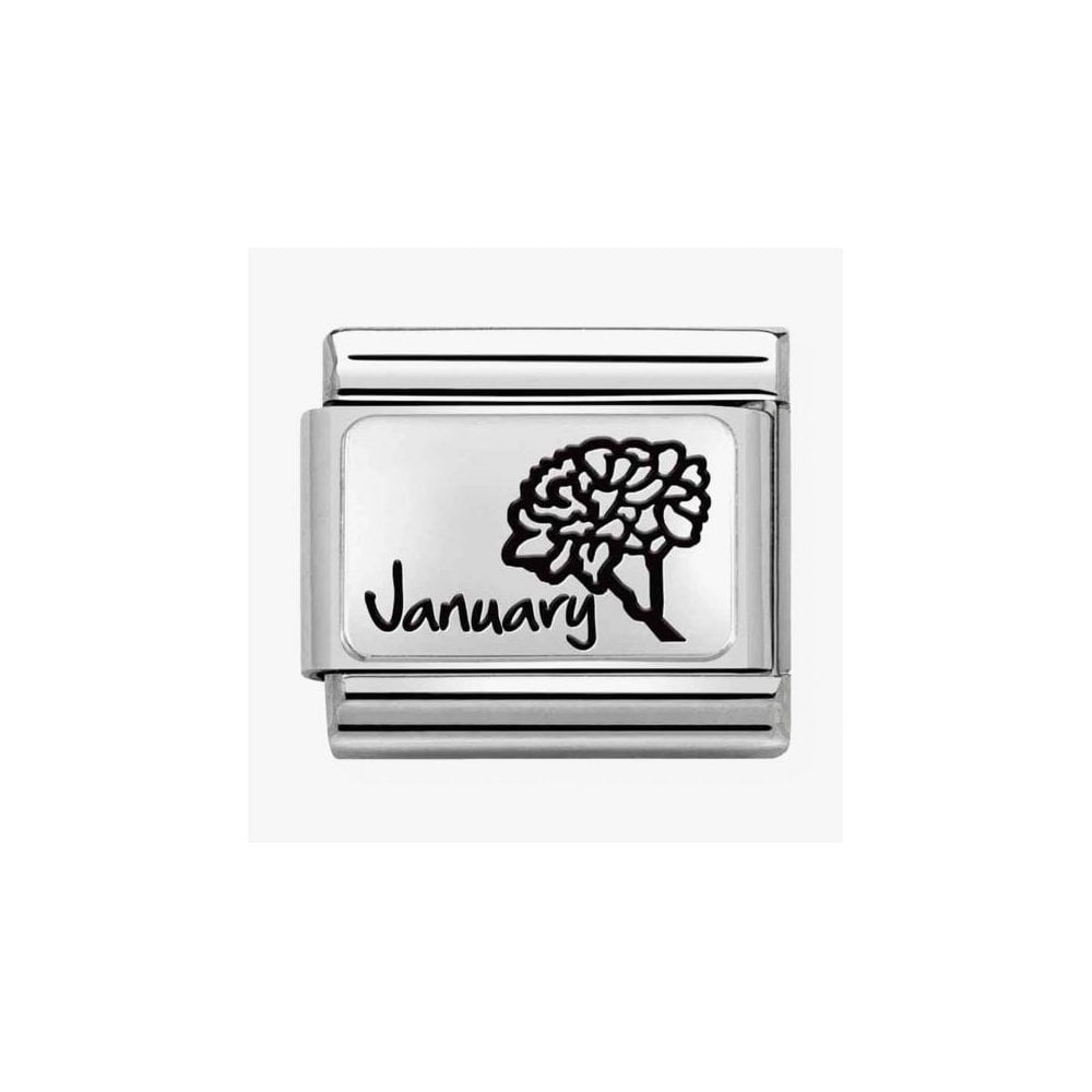 CLASSIC Composable Plates January Flower Charm 