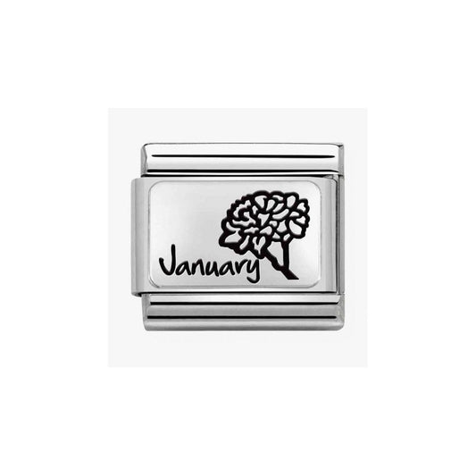 CLASSIC Composable Plates January Flower Charm 
