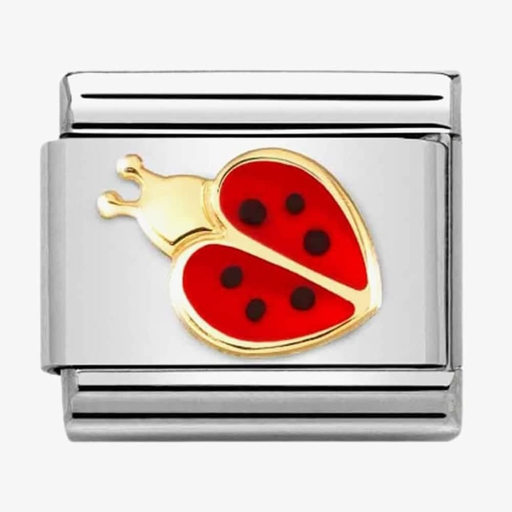 CLASSIC Composable Red & Black Enamel Ladybug Charm