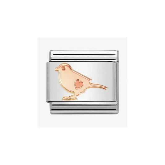 CLASSIC Composable Rose Gold Bird Charm 