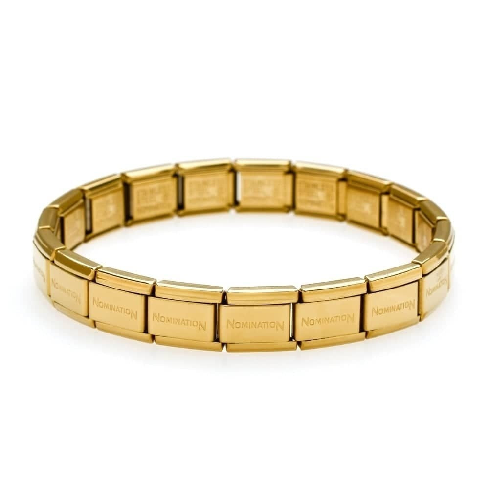 CLASSIC GOLD STAINLESS STEEL BASE LINK BRACELET