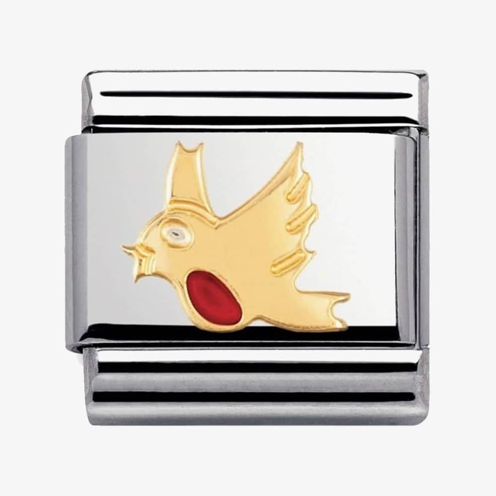 CLASSIC Gold Animals of Air Robin Charm