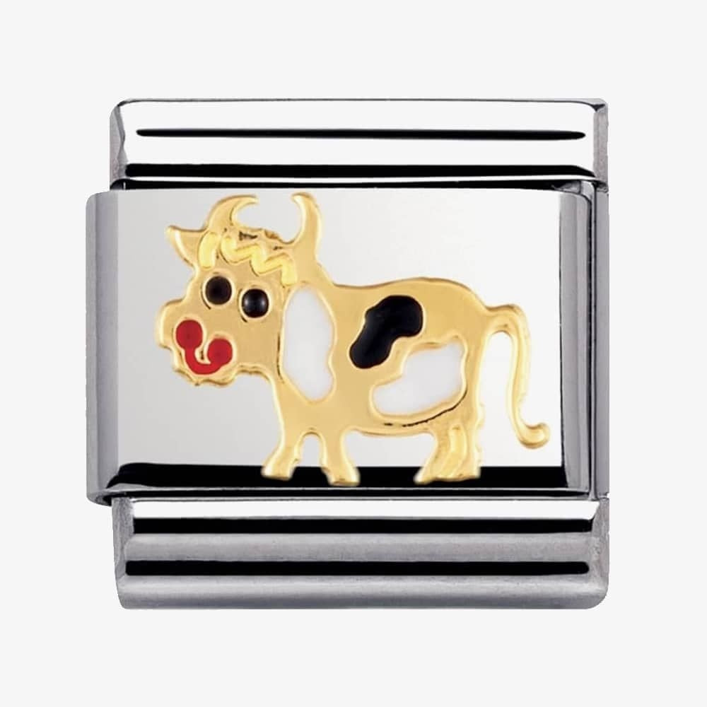 CLASSIC Gold Animals of Earth Cow Charm