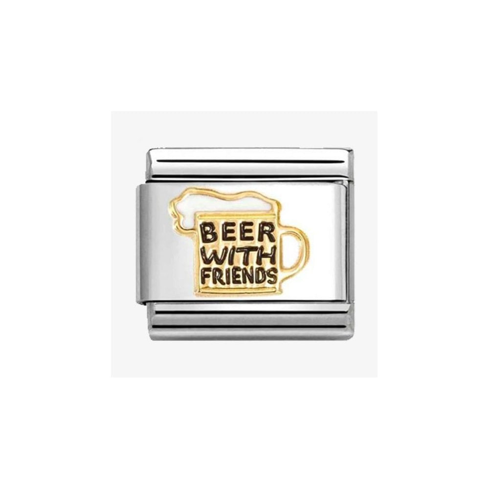CLASSIC Gold Beer With Friends Charm