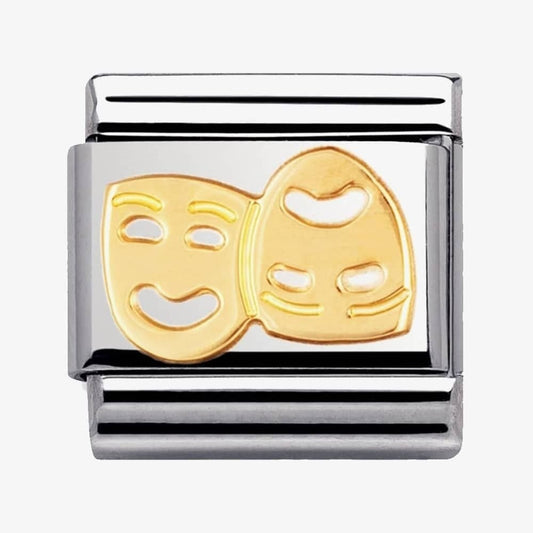 CLASSIC Gold Daily Life Theatrical Masks Charm