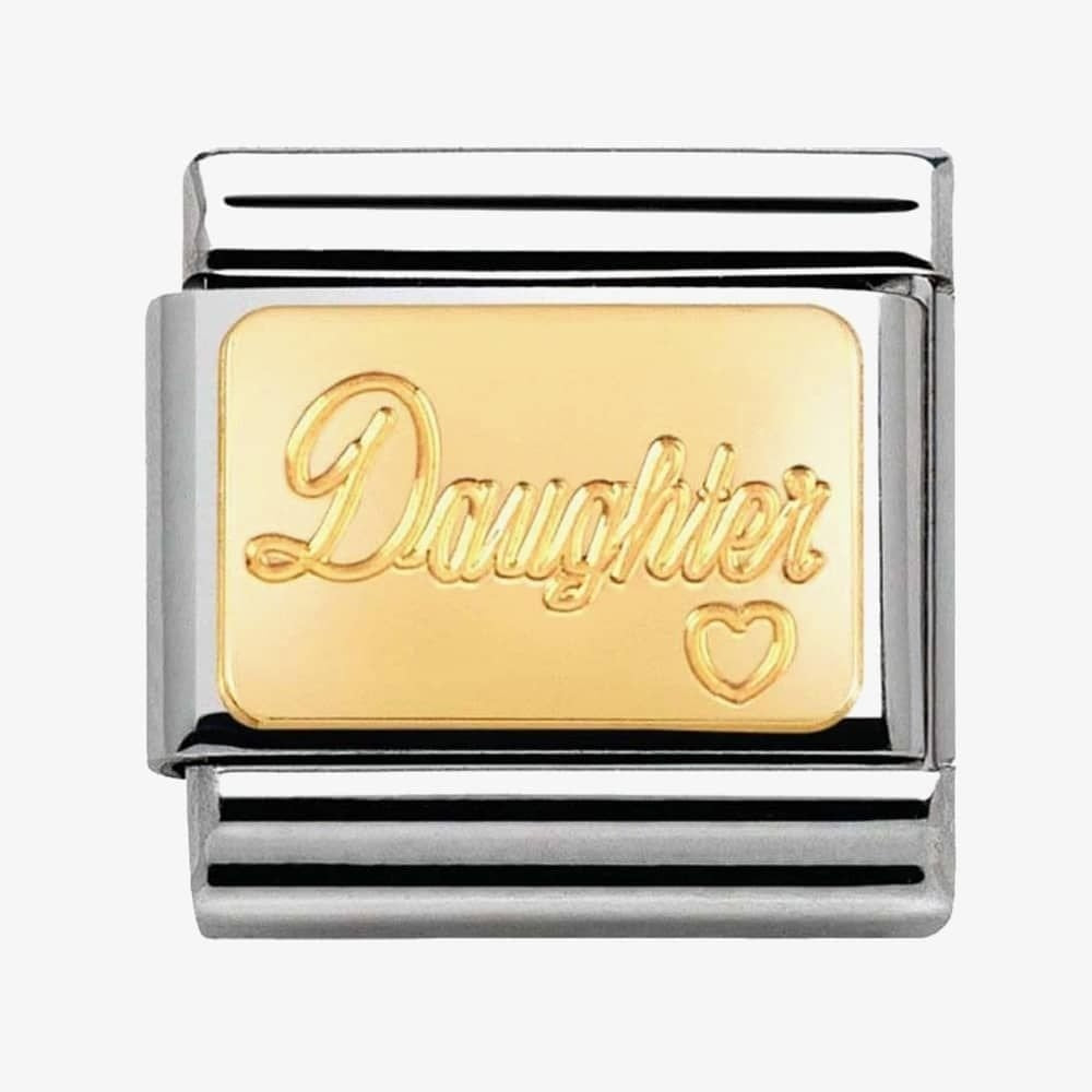 CLASSIC Gold Family Daughter Charm