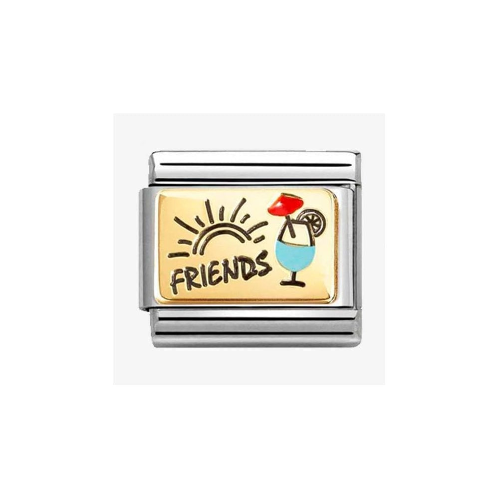 CLASSIC Gold Friends & Cocktails Charm
