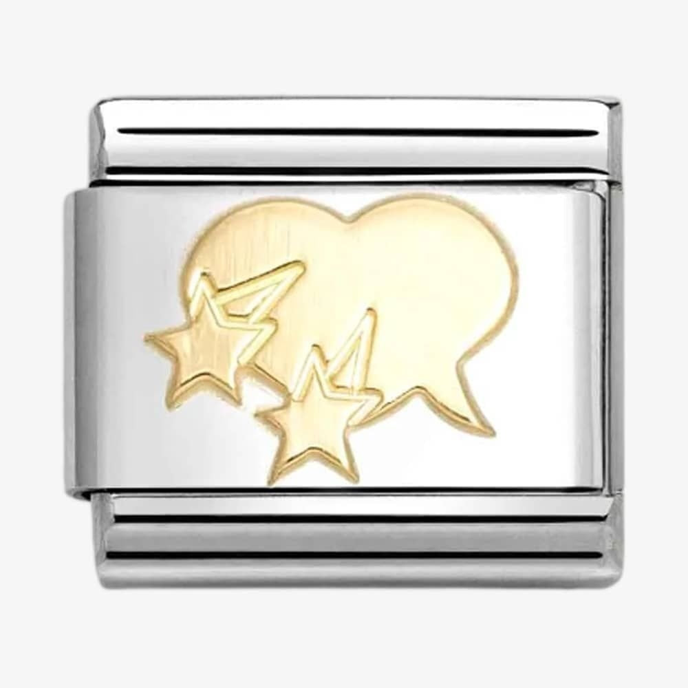 CLASSIC Gold Heart Speech Bubble Charm