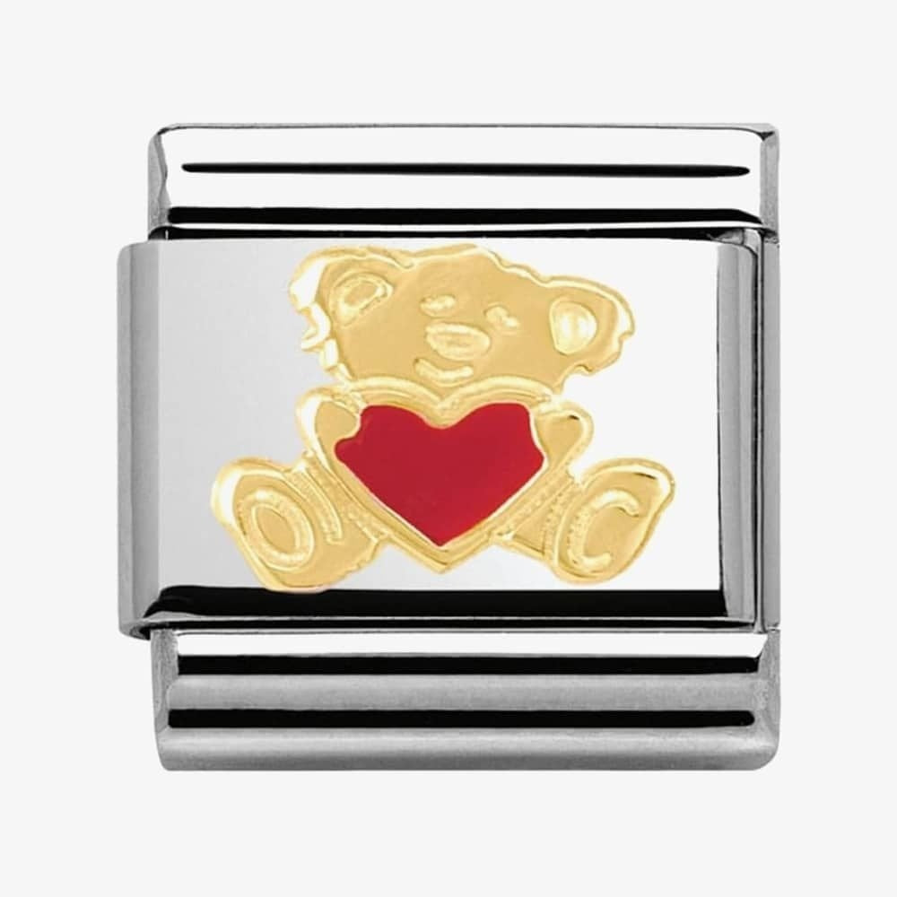 CLASSIC Gold Love Bear With Heart Charm