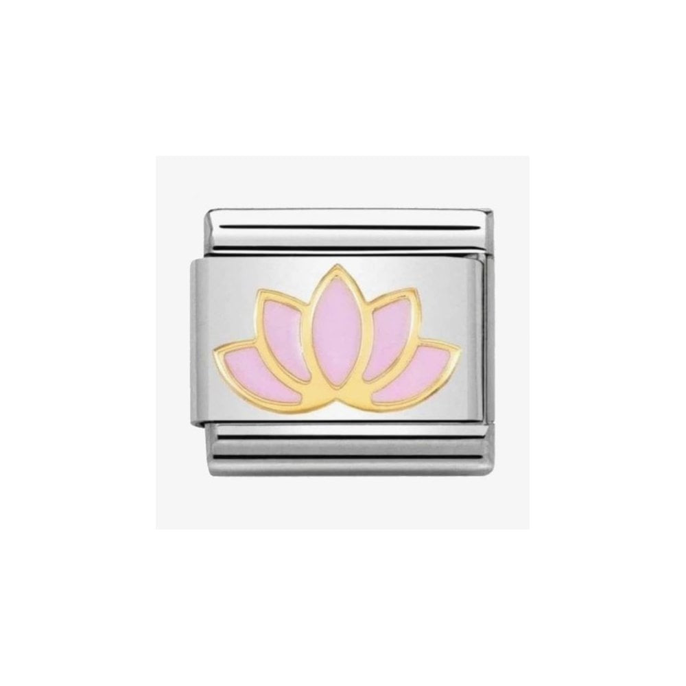 CLASSIC Gold Nature Lotus Flower Charm