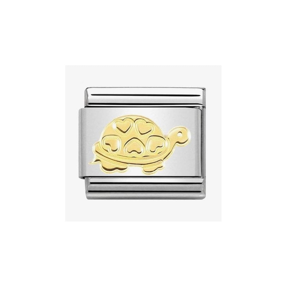 CLASSIC Gold Tortoise With Hearts Charm