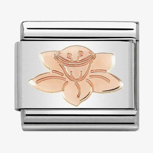 CLASSIC ROSE GOLD DAFFODIL CHARM