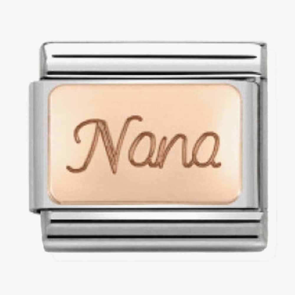 CLASSIC ROSE GOLD PLATE WITH Nana IN WRITING