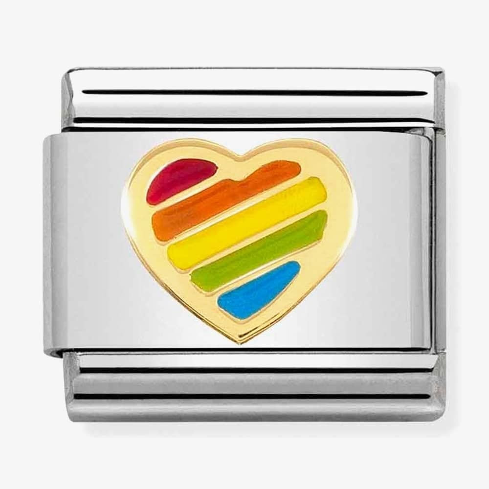 CLASSIC Rainbow Heart Charm