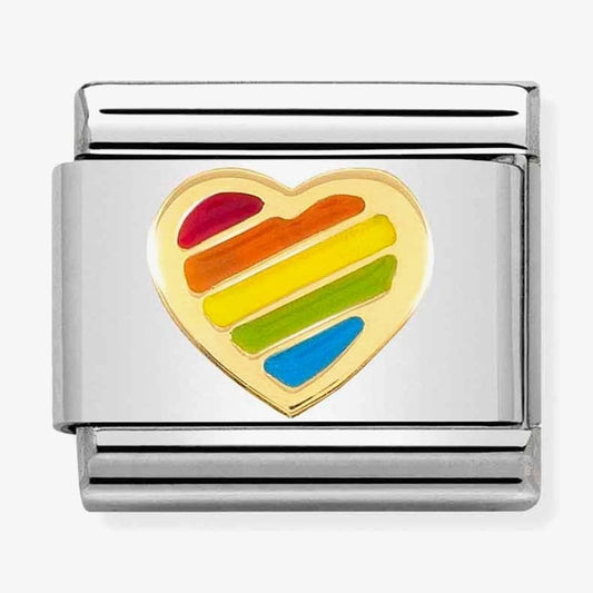 CLASSIC Rainbow Heart Charm