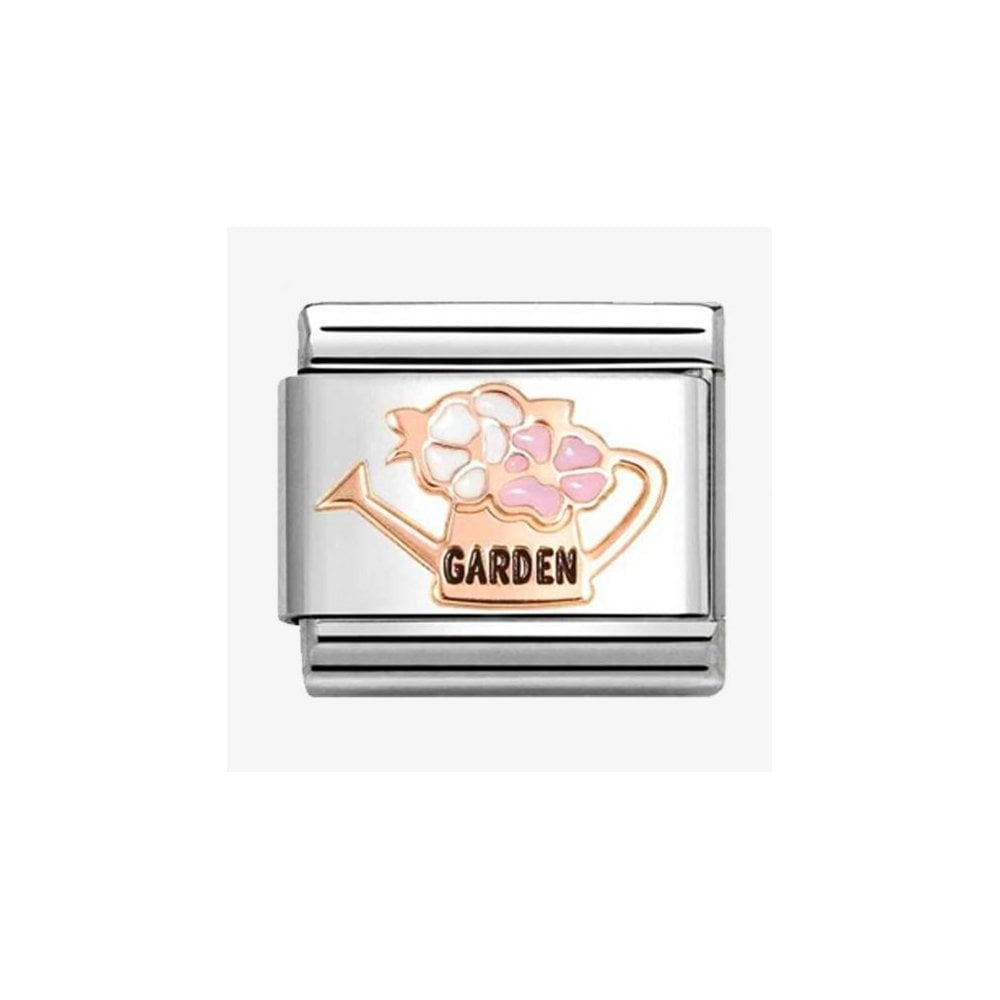 CLASSIC Rose Gold Gardening Watering Can Charm 