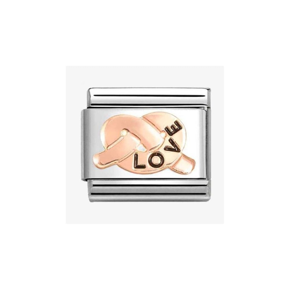 CLASSIC Rose Gold Love Promise Knot Charm 