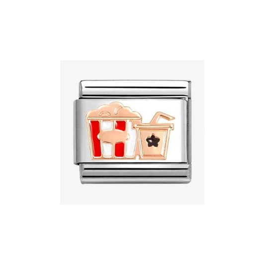 CLASSIC Rose Gold Popcorn & Drink Charm 