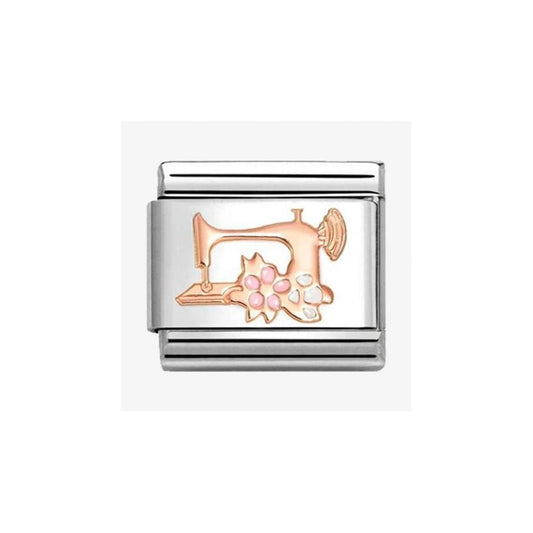 CLASSIC Rose Gold Sewing Machine Charm 
