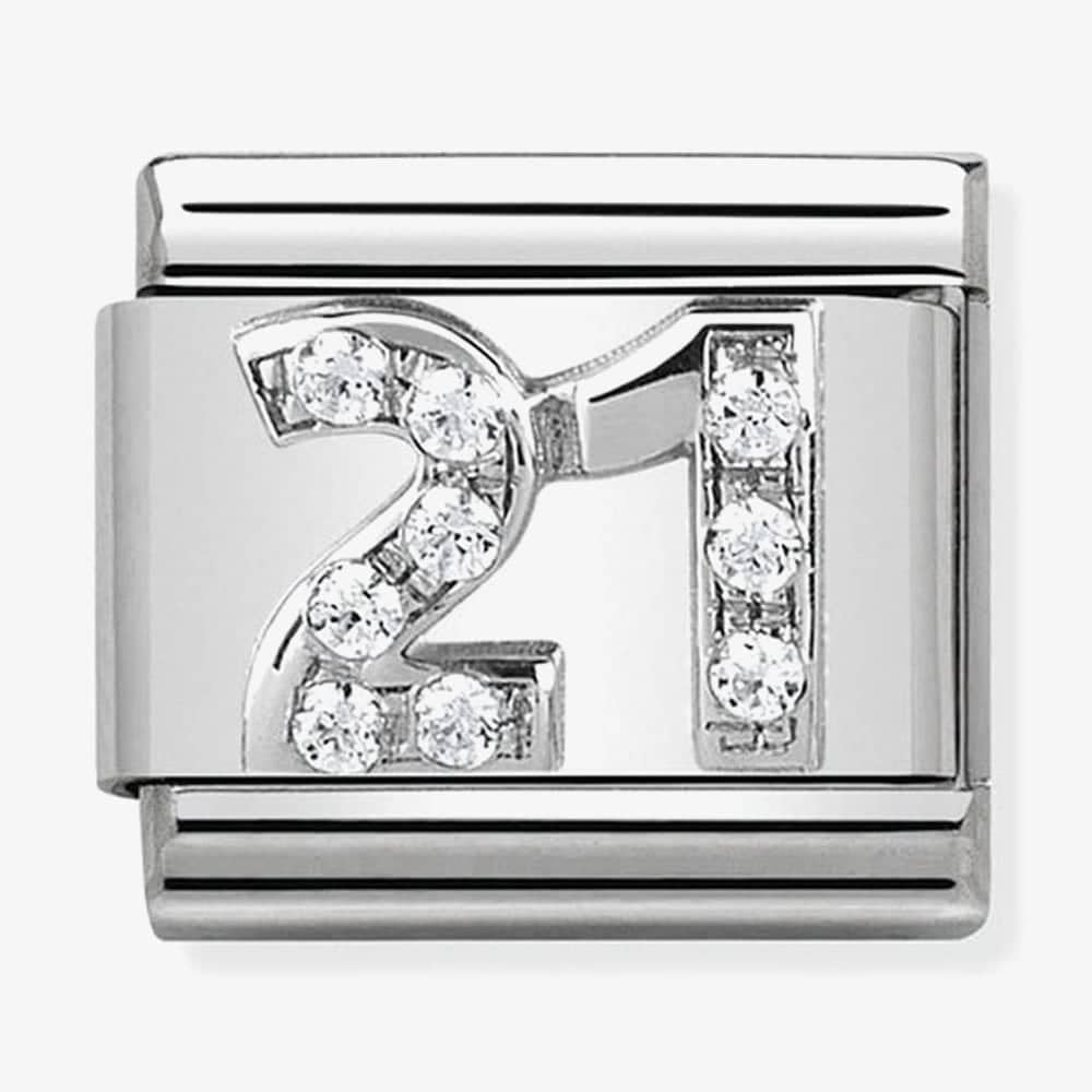CLASSIC SILVERSHINE 21 CHARM WITH ZIRCONIA EMBELLISHMENT