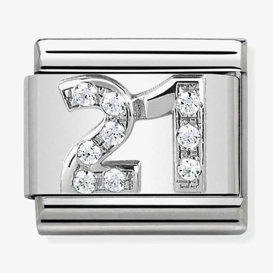 CLASSIC SILVERSHINE 21 CHARM WITH ZIRCONIA EMBELLISHMENT